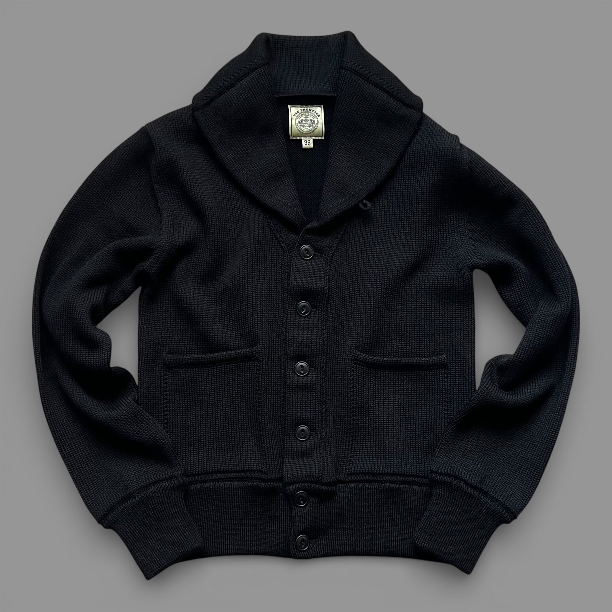 THE FRONTIER CARDIGAN - BLACK