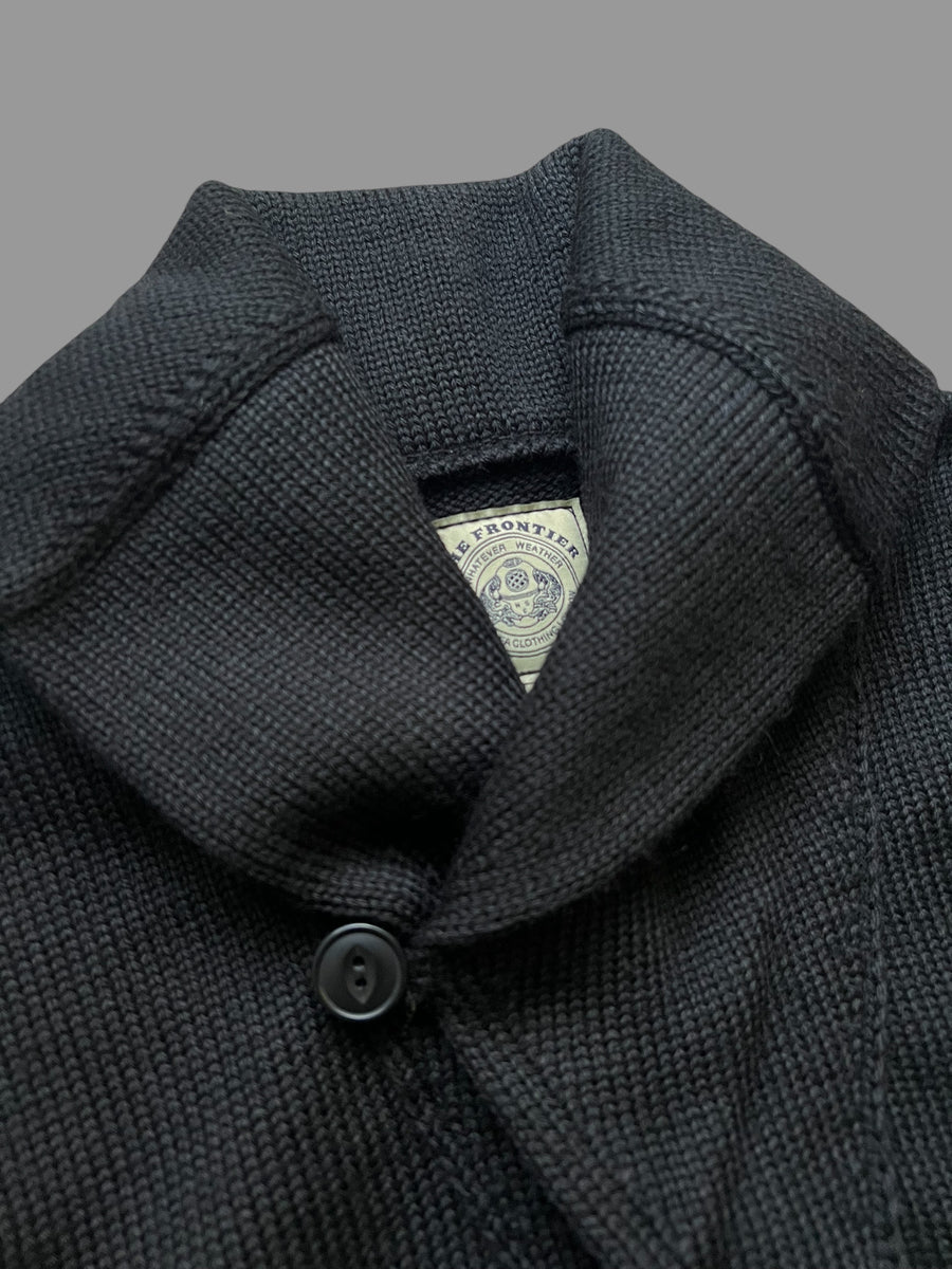 THE FRONTIER CARDIGAN - BLACK