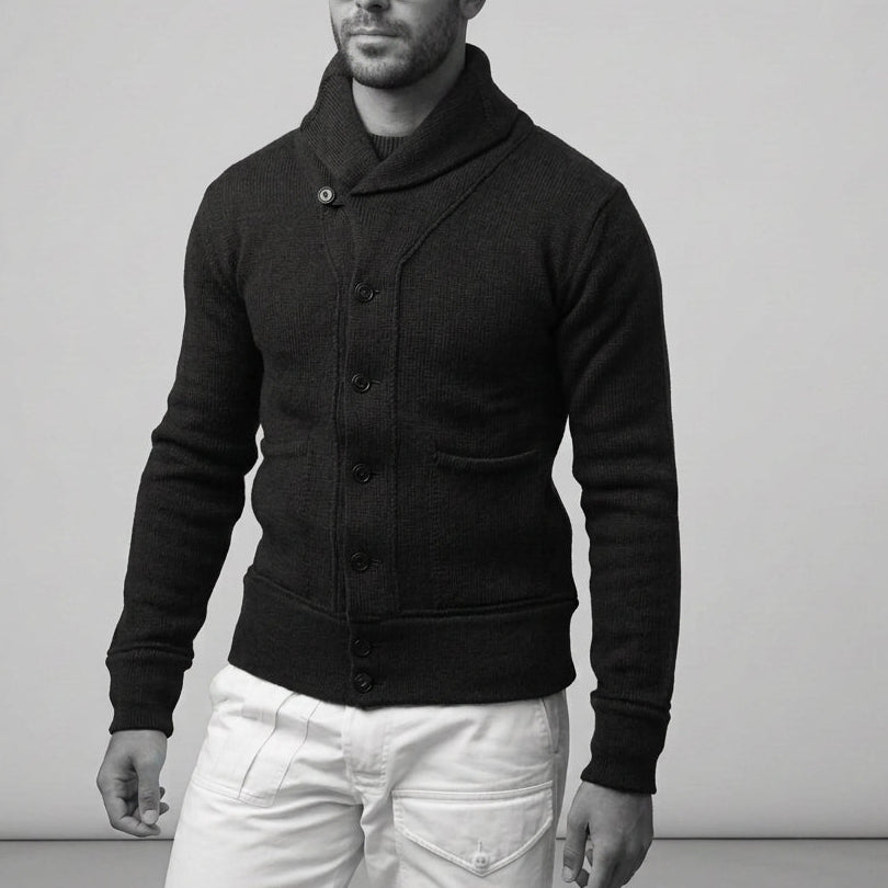 THE FRONTIER CARDIGAN - BLACK