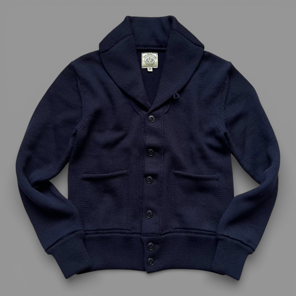 THE FRONTIER CARDIGAN - NAVY