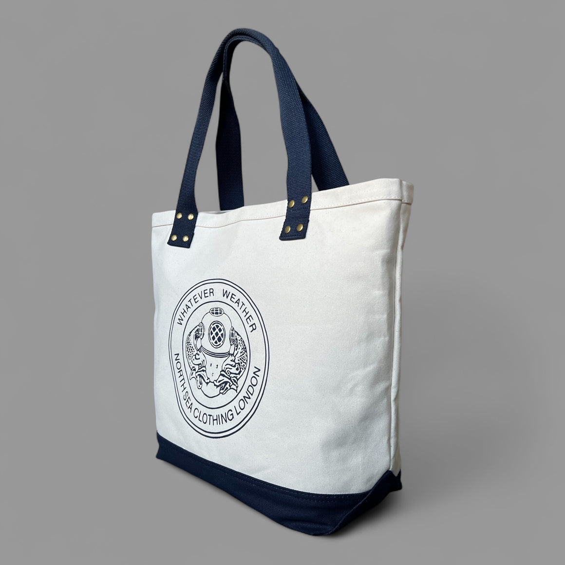 NSC Heavy Tote bag - Cream/Navy blue