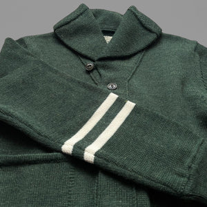 THE FRONTIER CARDIGAN - HEATHER GREEN