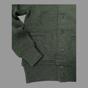 THE BRIG 2  CARDIGAN - HEATHER GREEN