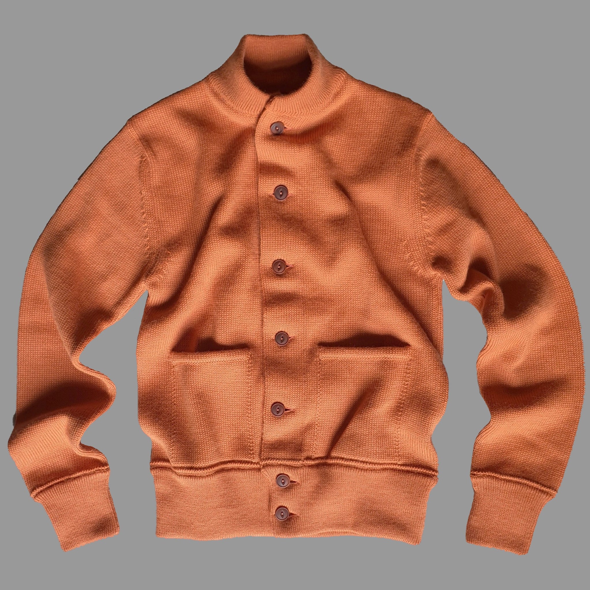 THE BRIG 2 CARDIGAN - ORANGE